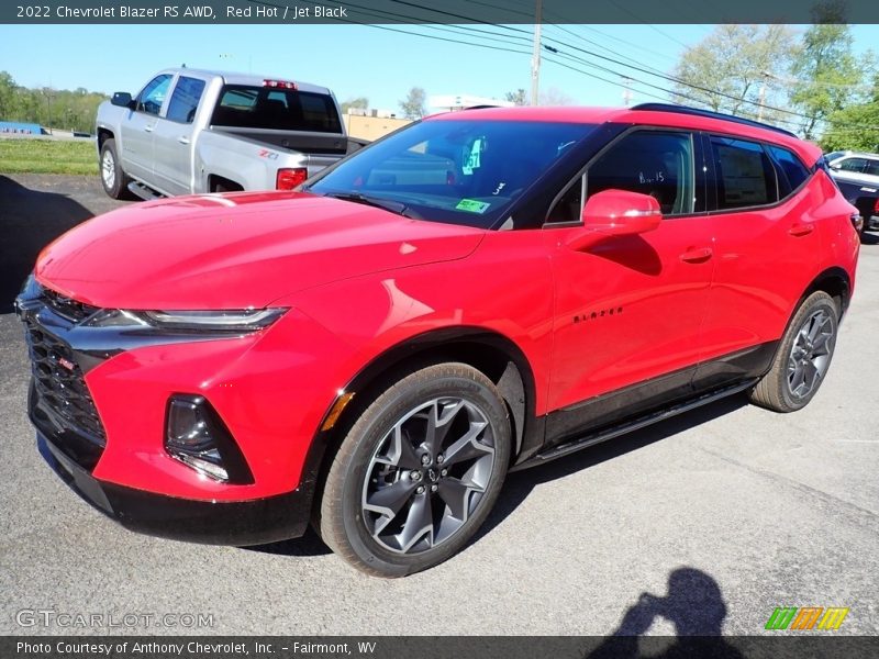 Red Hot / Jet Black 2022 Chevrolet Blazer RS AWD