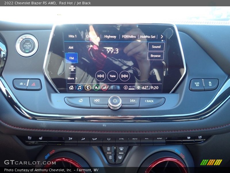 Red Hot / Jet Black 2022 Chevrolet Blazer RS AWD