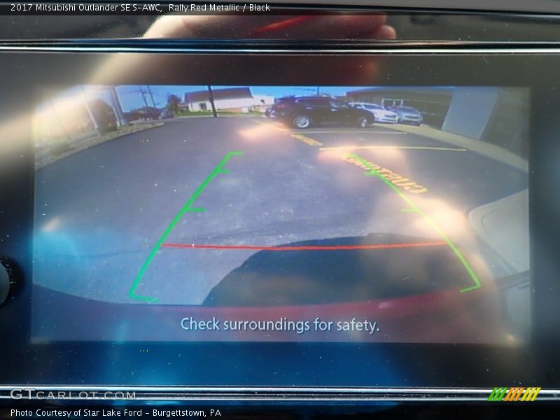 Rally Red Metallic / Black 2017 Mitsubishi Outlander SE S-AWC