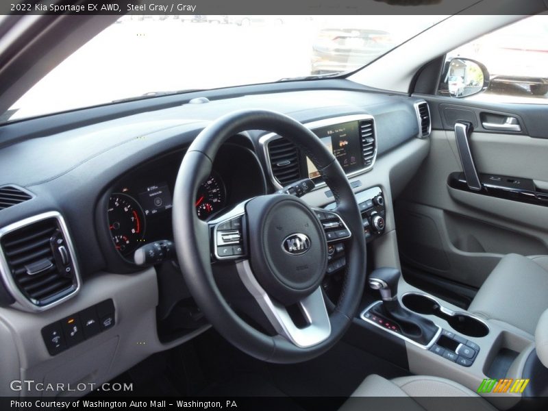 Steel Gray / Gray 2022 Kia Sportage EX AWD