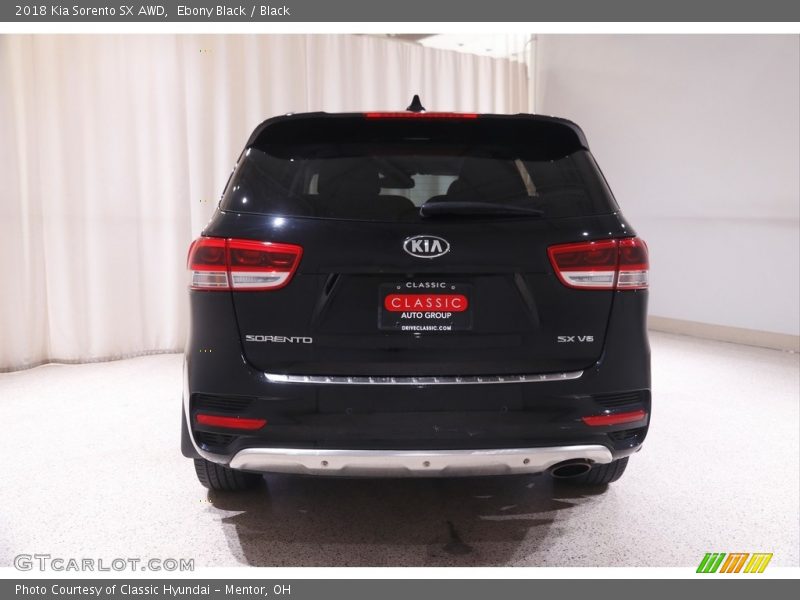 Ebony Black / Black 2018 Kia Sorento SX AWD