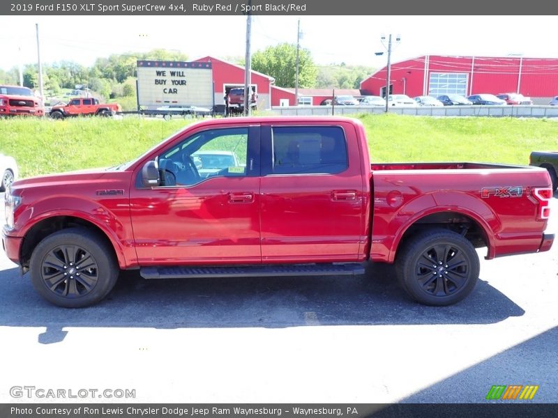 Ruby Red / Sport Black/Red 2019 Ford F150 XLT Sport SuperCrew 4x4