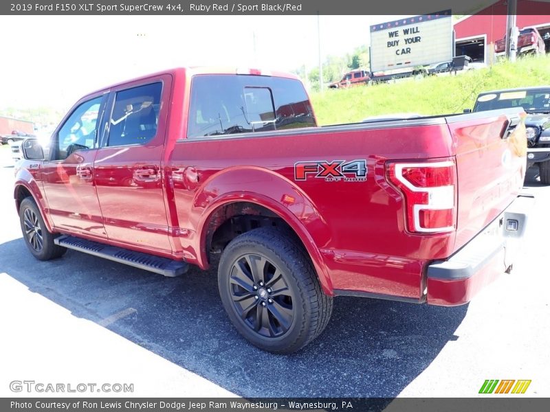 Ruby Red / Sport Black/Red 2019 Ford F150 XLT Sport SuperCrew 4x4