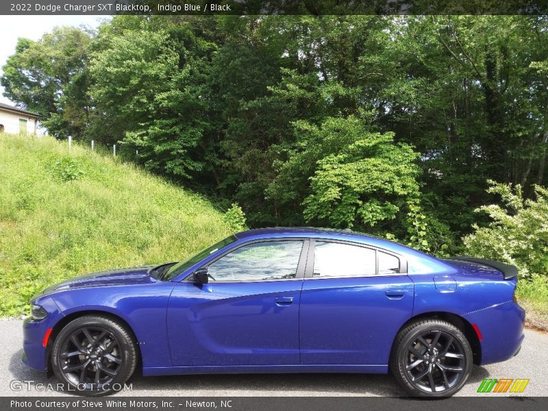 Indigo Blue / Black 2022 Dodge Charger SXT Blacktop
