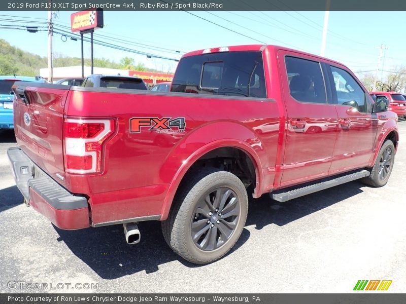 Ruby Red / Sport Black/Red 2019 Ford F150 XLT Sport SuperCrew 4x4