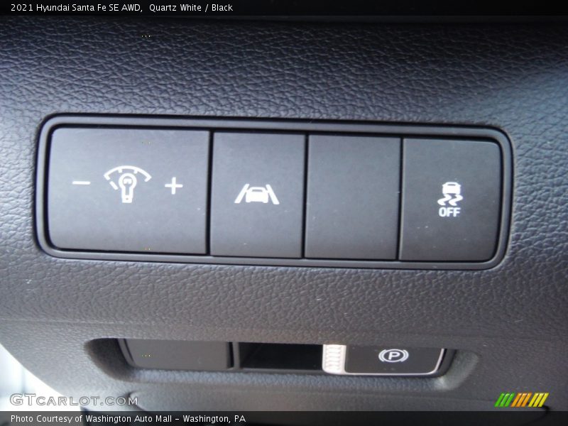 Quartz White / Black 2021 Hyundai Santa Fe SE AWD