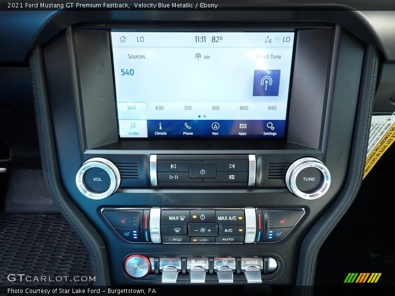 Velocity Blue Metallic / Ebony 2021 Ford Mustang GT Premium Fastback