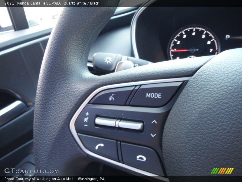 Quartz White / Black 2021 Hyundai Santa Fe SE AWD