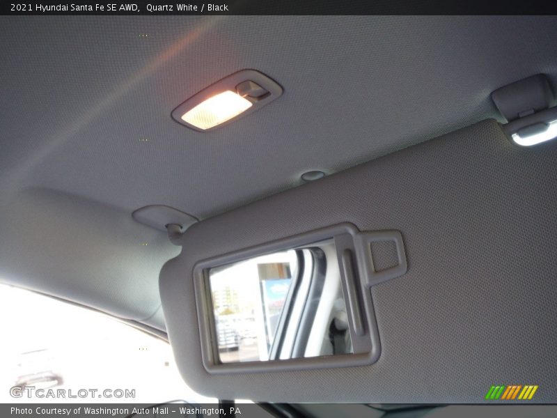 Quartz White / Black 2021 Hyundai Santa Fe SE AWD