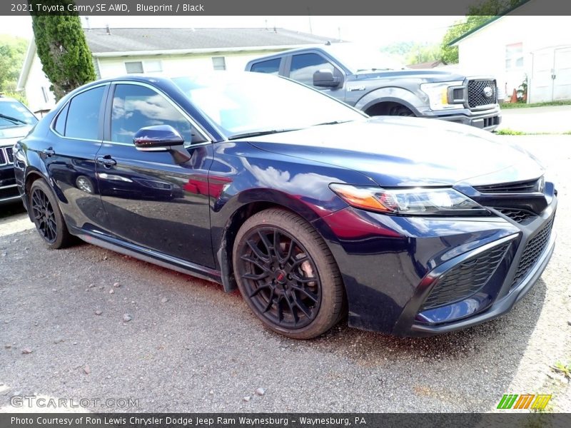 Blueprint / Black 2021 Toyota Camry SE AWD