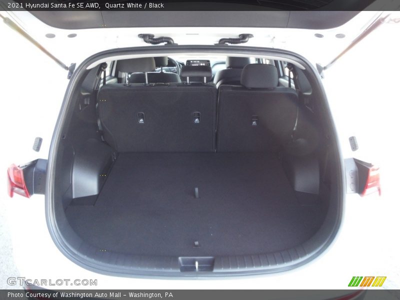 Quartz White / Black 2021 Hyundai Santa Fe SE AWD