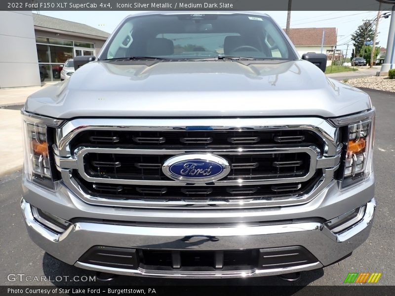 Iconic Silver Metallic / Medium Dark Slate 2022 Ford F150 XLT SuperCab 4x4