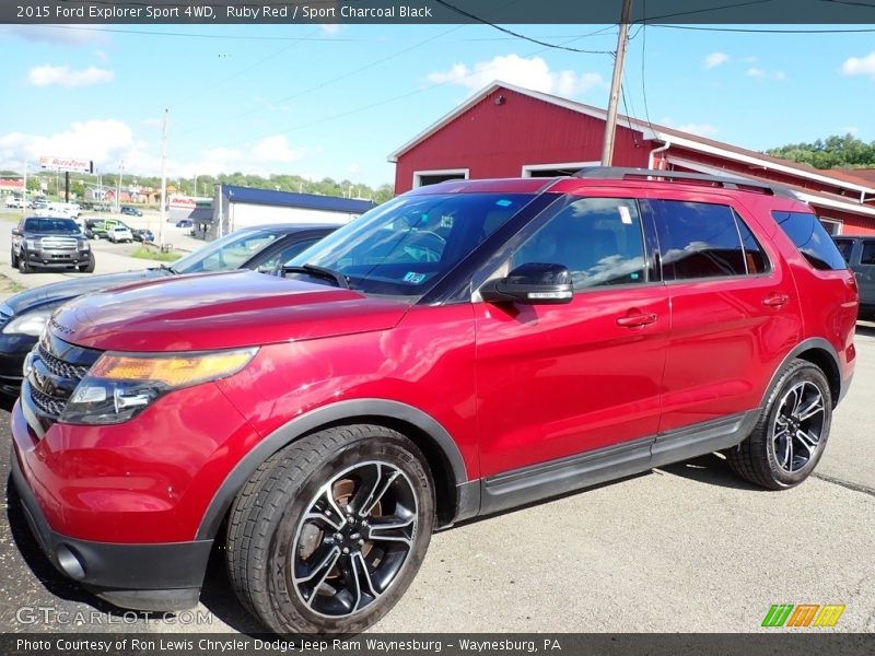 Ruby Red / Sport Charcoal Black 2015 Ford Explorer Sport 4WD