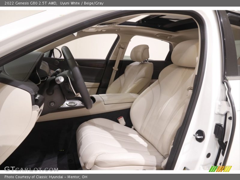  2022 G80 2.5T AWD Beige/Gray Interior