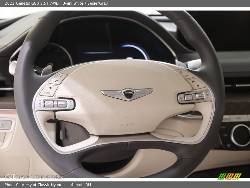  2022 G80 2.5T AWD Steering Wheel