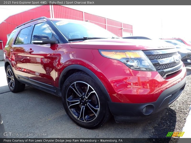 Ruby Red / Sport Charcoal Black 2015 Ford Explorer Sport 4WD