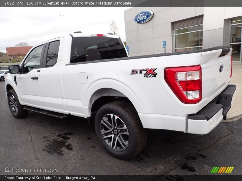 Oxford White / Medium Dark Slate 2022 Ford F150 STX SuperCab 4x4