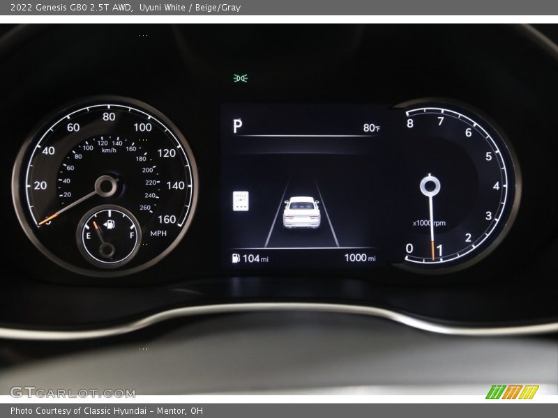  2022 G80 2.5T AWD 2.5T AWD Gauges