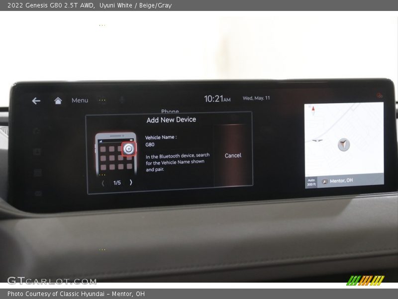 Controls of 2022 G80 2.5T AWD