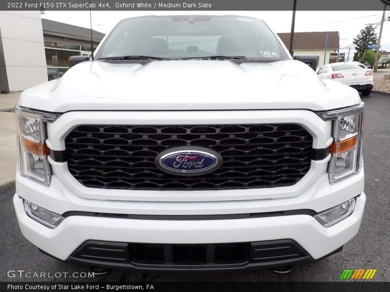 Oxford White / Medium Dark Slate 2022 Ford F150 STX SuperCab 4x4