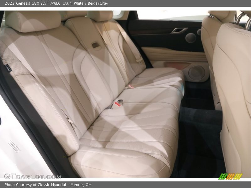 Rear Seat of 2022 G80 2.5T AWD