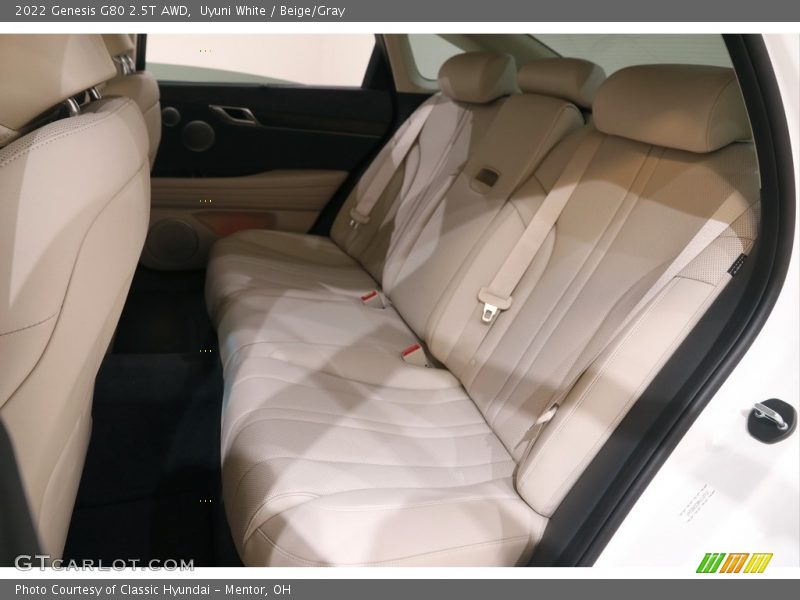 Rear Seat of 2022 G80 2.5T AWD
