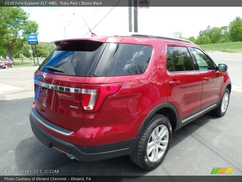 Ruby Red / Ebony Black 2018 Ford Explorer XLT 4WD