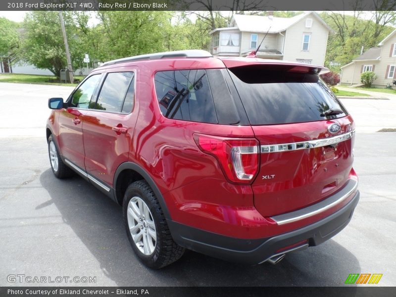 Ruby Red / Ebony Black 2018 Ford Explorer XLT 4WD