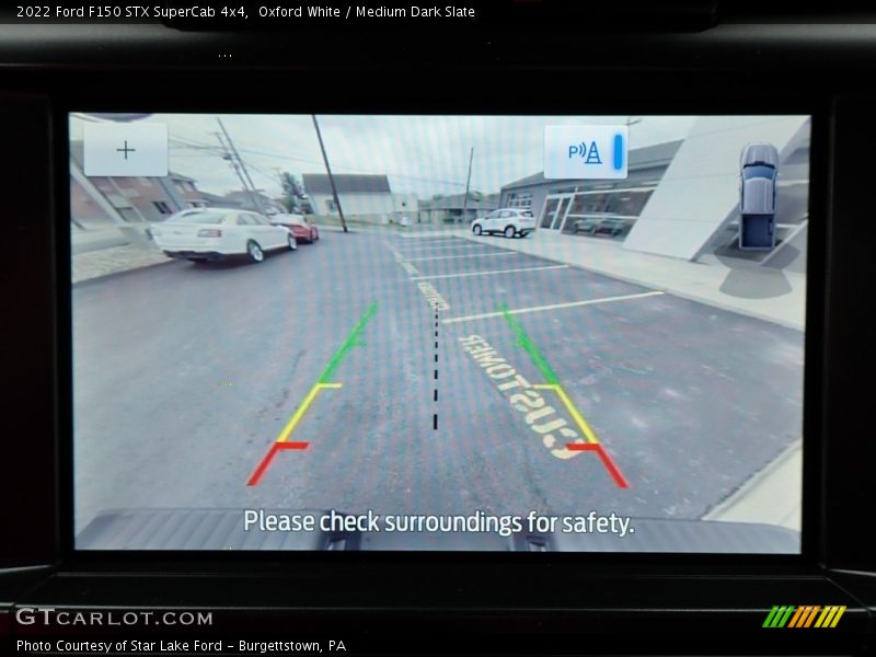 Oxford White / Medium Dark Slate 2022 Ford F150 STX SuperCab 4x4