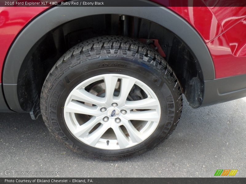 Ruby Red / Ebony Black 2018 Ford Explorer XLT 4WD
