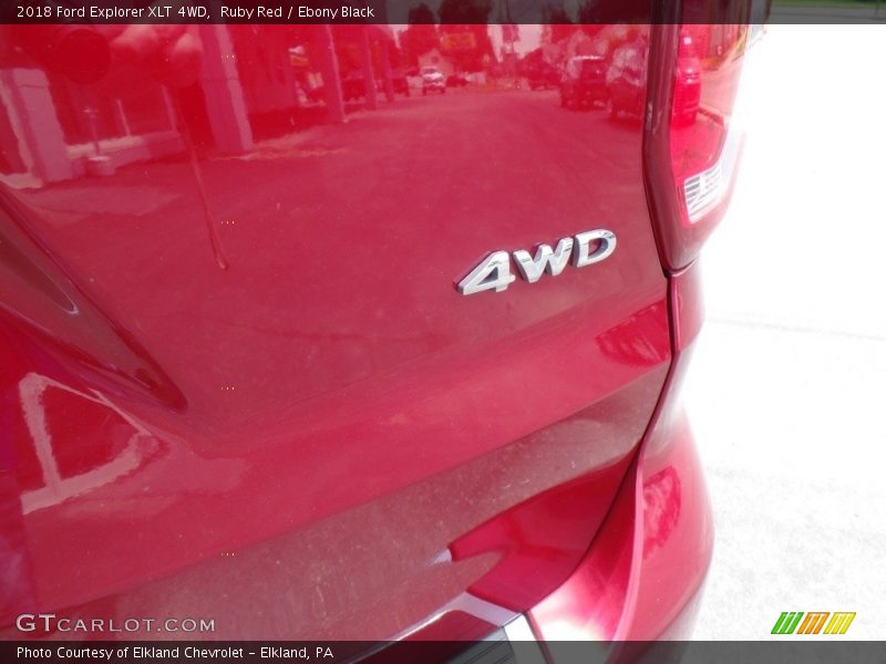Ruby Red / Ebony Black 2018 Ford Explorer XLT 4WD