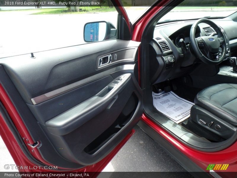 Ruby Red / Ebony Black 2018 Ford Explorer XLT 4WD
