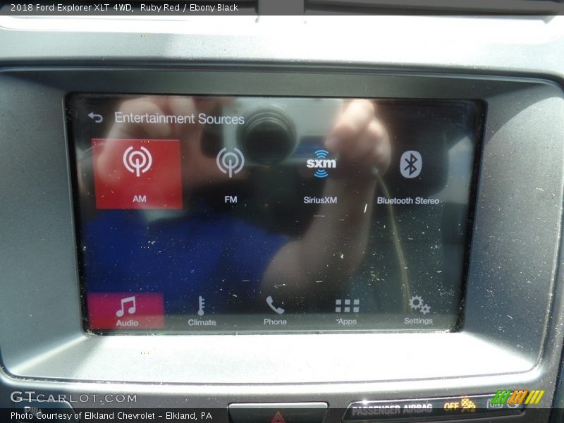 Ruby Red / Ebony Black 2018 Ford Explorer XLT 4WD