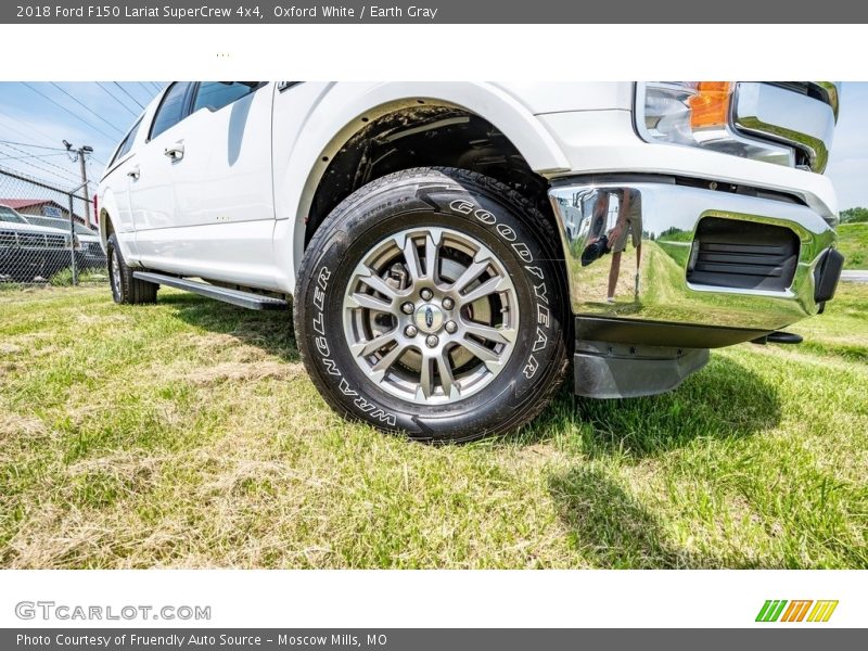 Oxford White / Earth Gray 2018 Ford F150 Lariat SuperCrew 4x4