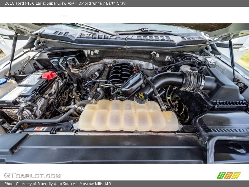 Oxford White / Earth Gray 2018 Ford F150 Lariat SuperCrew 4x4