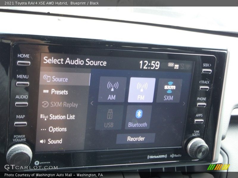 Blueprint / Black 2021 Toyota RAV4 XSE AWD Hybrid