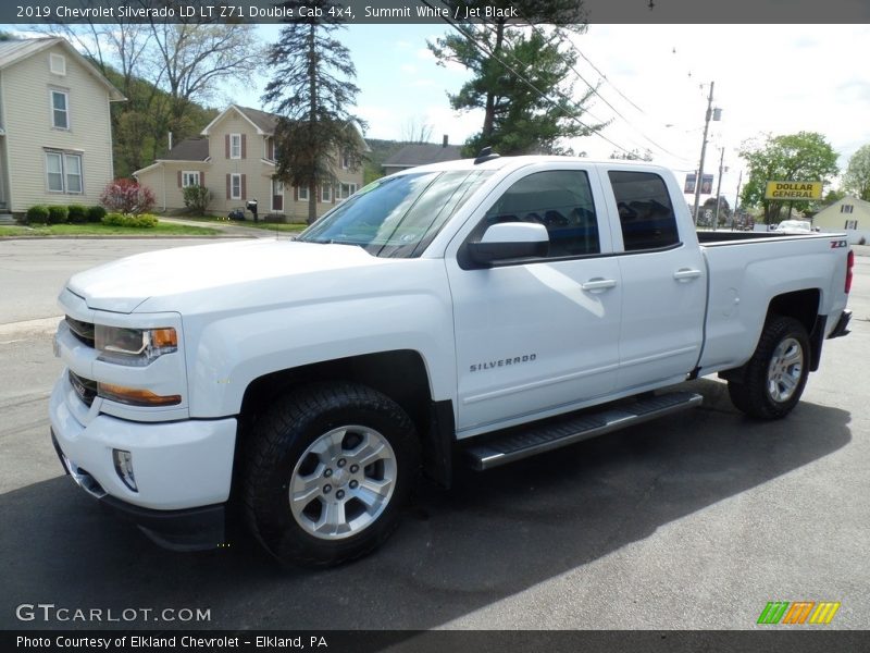 Summit White / Jet Black 2019 Chevrolet Silverado LD LT Z71 Double Cab 4x4