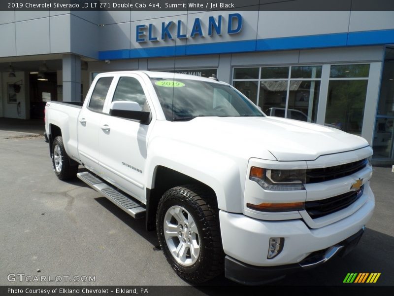 Summit White / Jet Black 2019 Chevrolet Silverado LD LT Z71 Double Cab 4x4