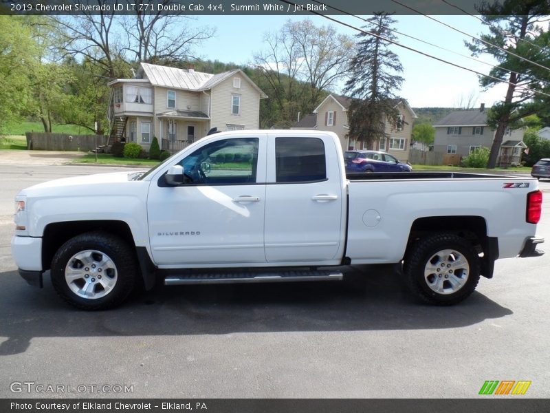 Summit White / Jet Black 2019 Chevrolet Silverado LD LT Z71 Double Cab 4x4