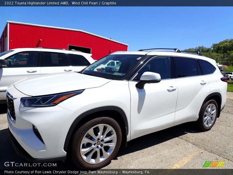 Wind Chill Pearl / Graphite 2022 Toyota Highlander Limited AWD