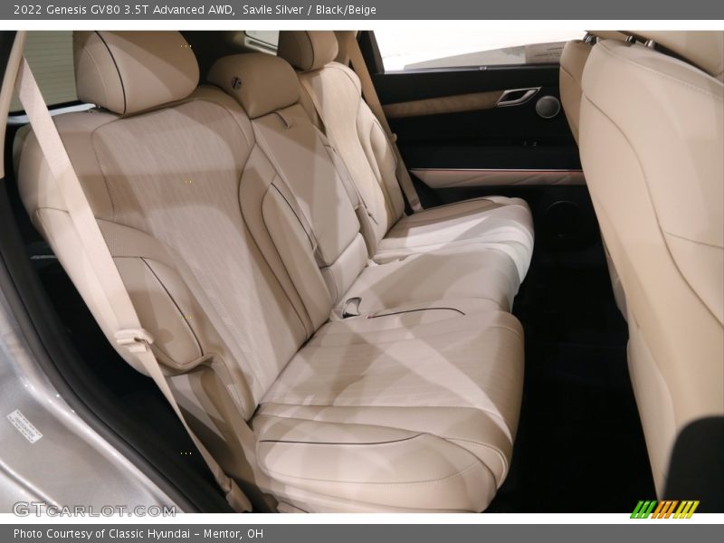 Rear Seat of 2022 GV80 3.5T Advanced AWD