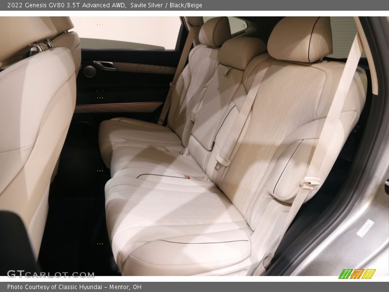 Rear Seat of 2022 GV80 3.5T Advanced AWD
