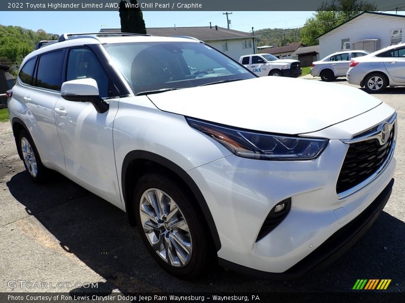 Wind Chill Pearl / Graphite 2022 Toyota Highlander Limited AWD