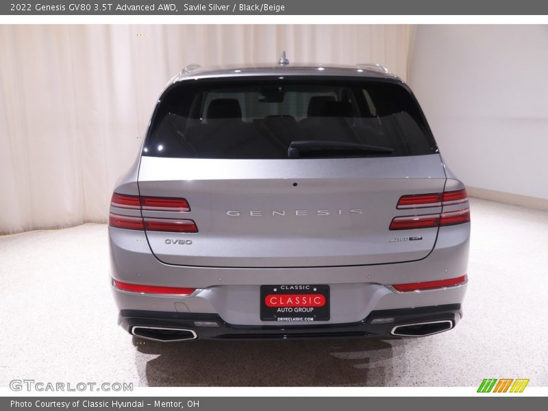 Savile Silver / Black/Beige 2022 Genesis GV80 3.5T Advanced AWD
