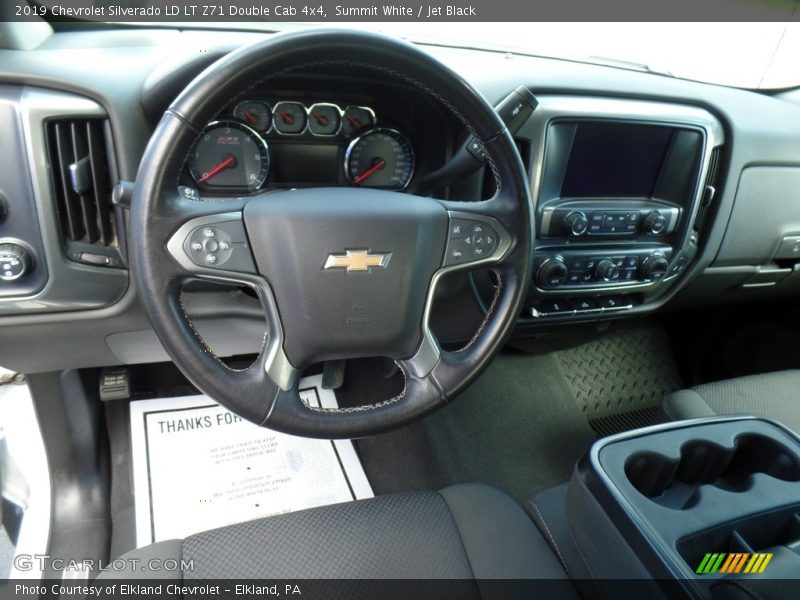 Summit White / Jet Black 2019 Chevrolet Silverado LD LT Z71 Double Cab 4x4