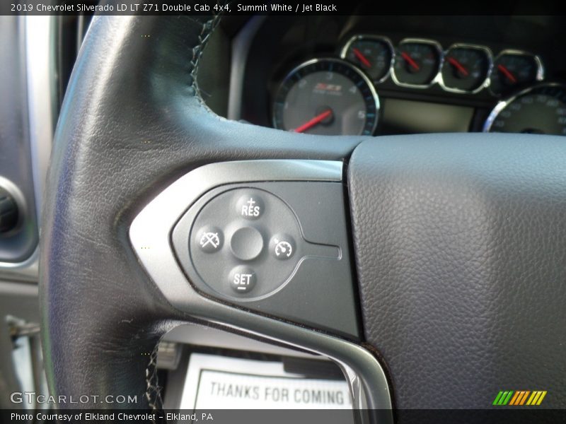 Summit White / Jet Black 2019 Chevrolet Silverado LD LT Z71 Double Cab 4x4