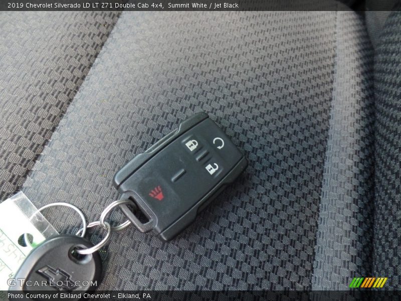 Summit White / Jet Black 2019 Chevrolet Silverado LD LT Z71 Double Cab 4x4