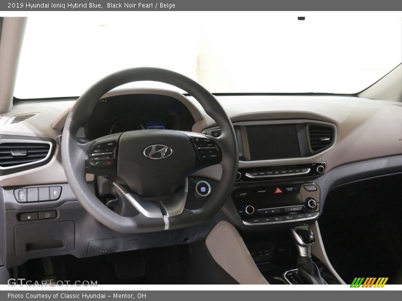 Black Noir Pearl / Beige 2019 Hyundai Ioniq Hybrid Blue