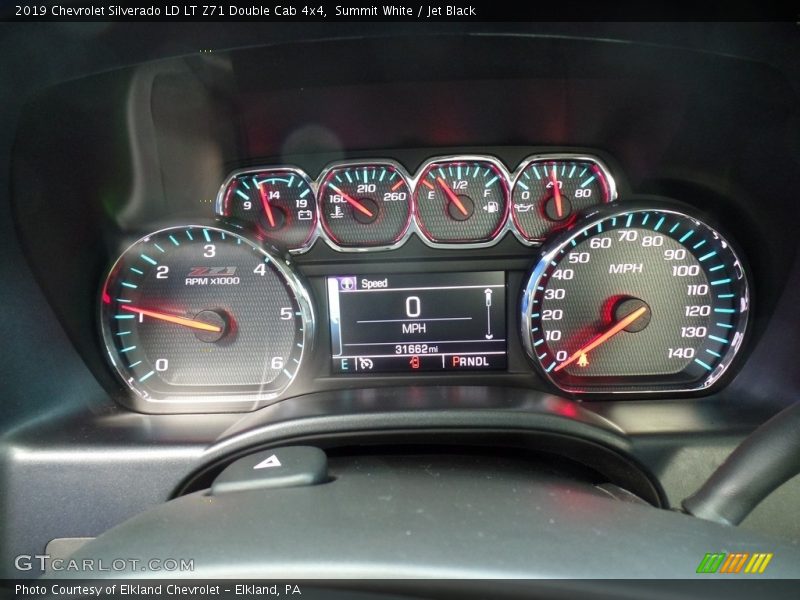 Summit White / Jet Black 2019 Chevrolet Silverado LD LT Z71 Double Cab 4x4