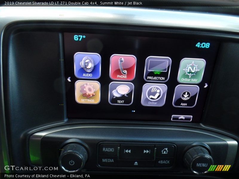 Summit White / Jet Black 2019 Chevrolet Silverado LD LT Z71 Double Cab 4x4